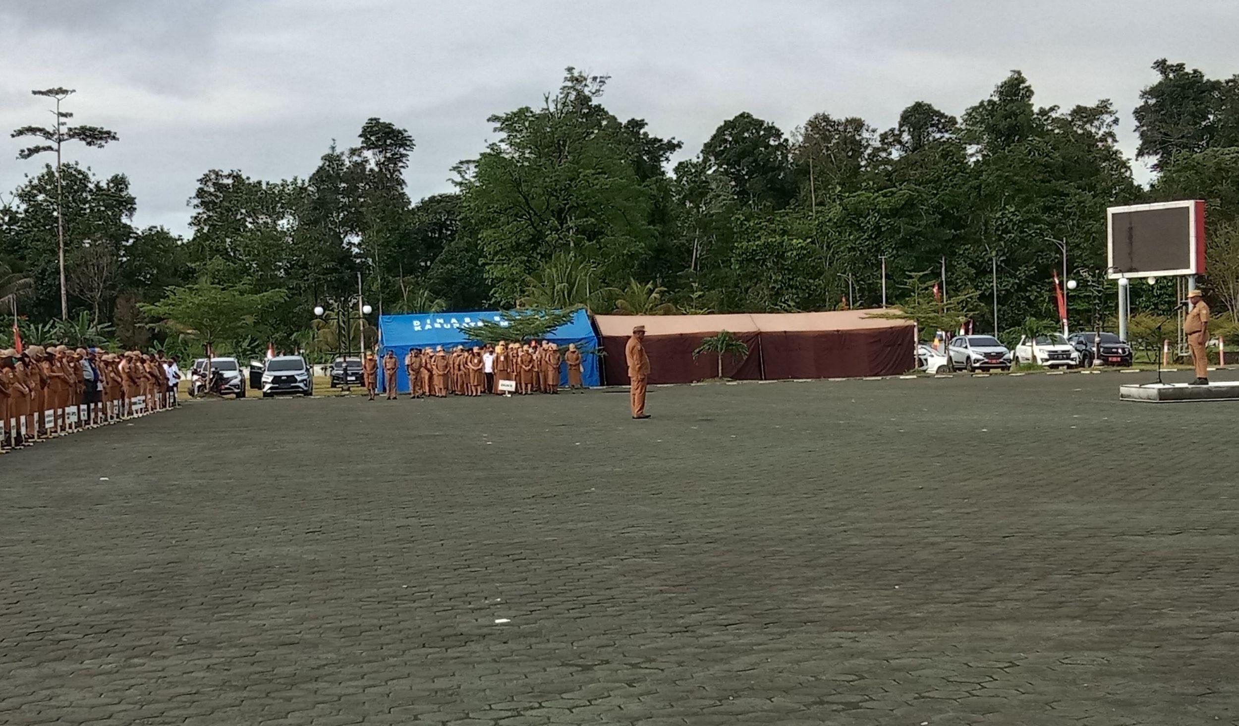 Kepala Distrik di Mimika Diimbau Pasang Bendera dan Umbul-umbul Sambut HUT ke-80 RI