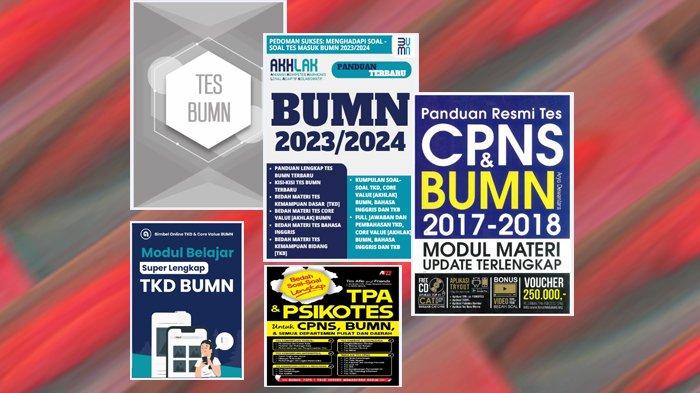 5 PDF Buku Soal Tes BUMN 2024 dan Soal TKD serta TKB dan Core Value BUMN, Download Klik di SINI