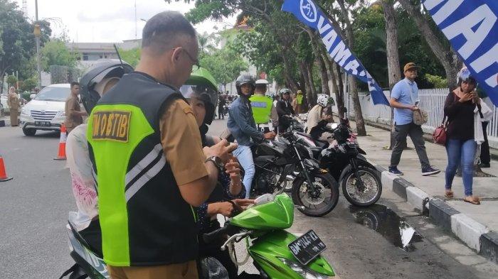 88 Kendaraan Bermotor Kena Tilang dalam Razia Pajak Ranmor di Pekanbaru, 14 Unit Bayar di Tempat