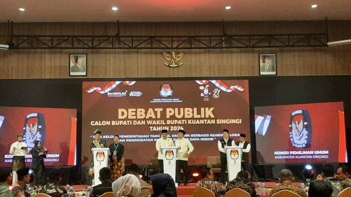 Adam-Sutoyo dan Halim-Sardiyono Sering Sependapat Dalam Debat Pilkada Kuansing 2024