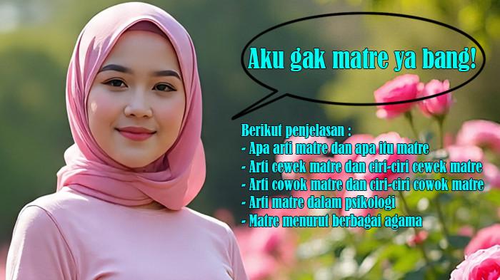 Apa Arti Matre dan Apa Itu Matre serta Arti Cewek dan Cowok Matre, Ciri-ciri, Matre Menurut Agama