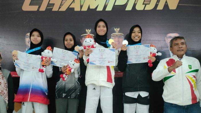 Rani Emas dan Nabila Perak, Taekwondo Riau di Popnas 2023