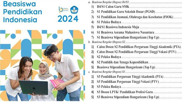 Link PDF Buku Panduan Pendaftaran Beasiswa Pendidikan Indonesia 2024 , Lengkap Beasiswa S1, S2, S3