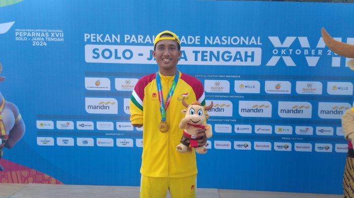 Raih Emas Perdana di Peparnas, Budi Setiyo Persembahkan Buat Anak dan Istri