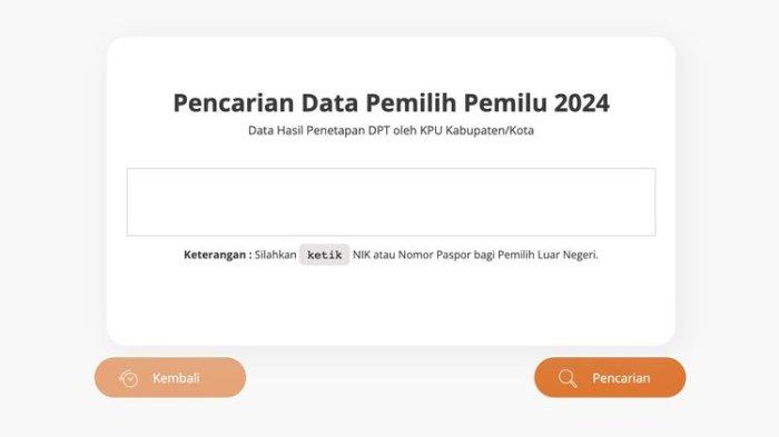 Cara Cek DPT Online dan Lokasi Potensial TPS untuk Mencoblos Pemilu 14 Februari 2024