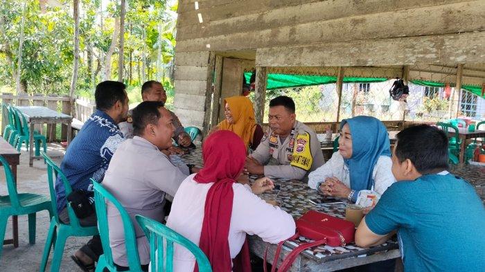 Dengarkan Curhat Warga, Kapolsek Gaung Inhil Riau Akan Aktifkan Kembali Siskamling