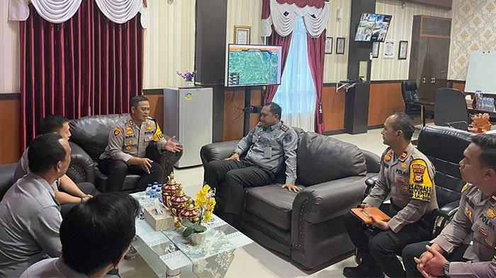 Dikunjungi Kalapas Klas IIB Pasir, Kapolres Sosialisasikan Cooling System Jelang Pilkada Rohul