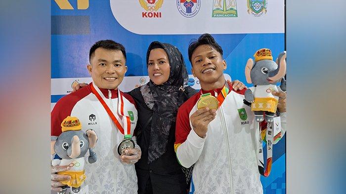 Lifter Putra Riau Sumbang Medali Emas dan Perak di Angkat Berat PON Aceh Sumut 2024