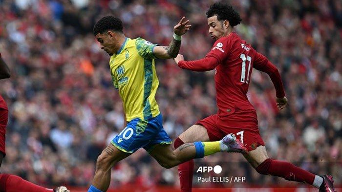 Hasil Liga Inggris : Liverpool Ditahan Nottingham Forest di Babak Pertama , The Reds Kesulitan