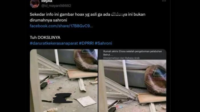 FOTO HOAX - Heboh foto black mamba diduga di rumah Ahmad Sahroni. 