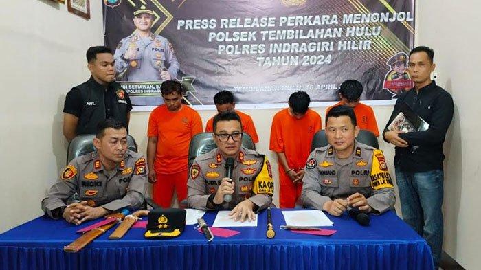 Ini Tampang Komplotan 'Vario Putih' yang Meneror Warga Tembilahan Riau, Berhasil Diringkus Polisi