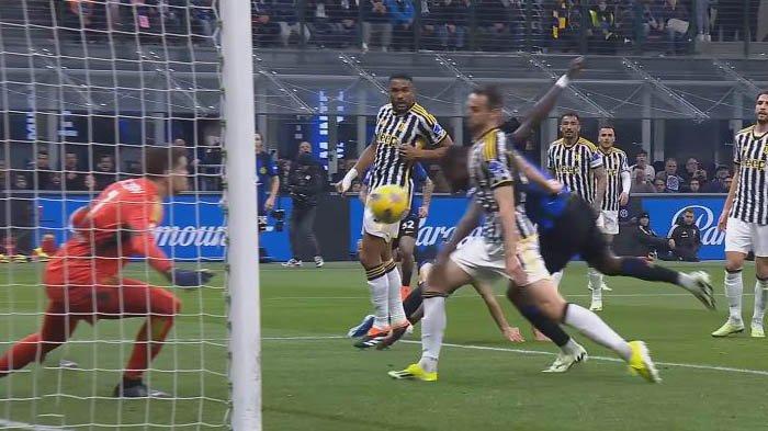 Momen Detik-detik Federico Gatti bikin Gol Dada untuk Kemenangan Inter Milan atas Juventus