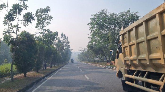 Kabut Asap Selimuti Pangkalan Kerinci Akibat Karhutla di Pelalawan, BPBD Sebut Ada Kiriman dari Inhu