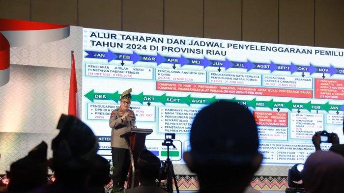 Kapolda Riau Ajak Semua Pihak Jaga Kondusivitas dan Stabilitas Keamanan Terkait Pemilu 2024