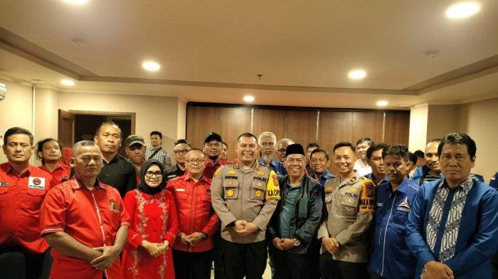 Kapolres Dumai Sambangi Tempat Pemenangan Paslon Eddy Yatim dan Almainis