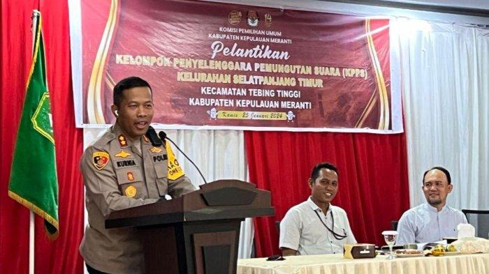 Kapolres Meranti Pimpin Bimtek KPPS, AKBP Kurnia: KPPS Memiliki Tanggung Jawab Besar