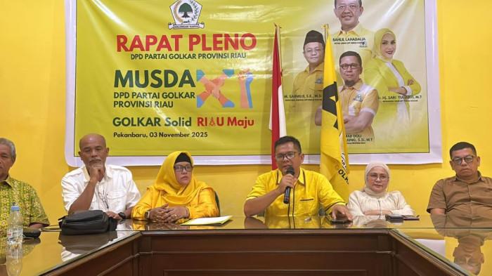 Bahlil Lahadalia Absen, Musda Golkar Riau Tetap Digelar Sabtu Pagi, Hanya Muncul Satu Bacalon Ketua
