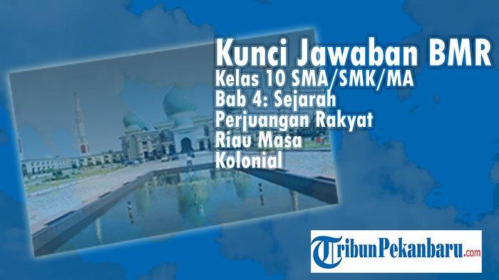 Kunci Jawaban BMR Kelas 10 SMA/SMK/MA Bab 4: Sejarah Perjuangan Rakyat Riau Masa Kolonial