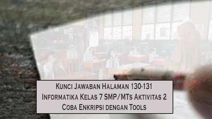 Kunci Jawaban Halaman 130-131 Informatika Kelas 7 SMP/MTs Aktivitas 2 Coba Enkripsi dengan Tools