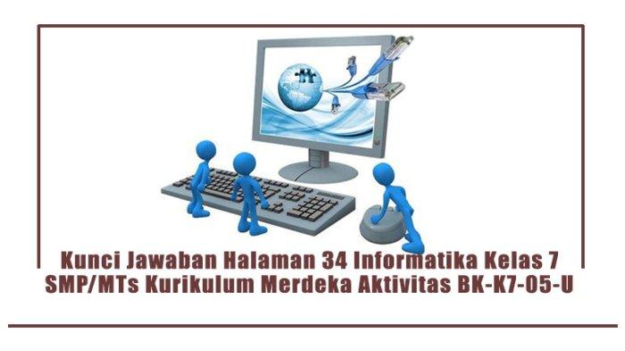 Kunci Jawaban Halaman 34 Informatika Kelas 7 SMP/MTs Kurikulum Merdeka Aktivitas BK-K7-05-U
