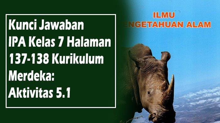 Kunci Jawaban Tugas Halaman 137-138 IPA Kelas 7 SMP/MTs Kurikulum Merdeka: Aktivitas 5.1