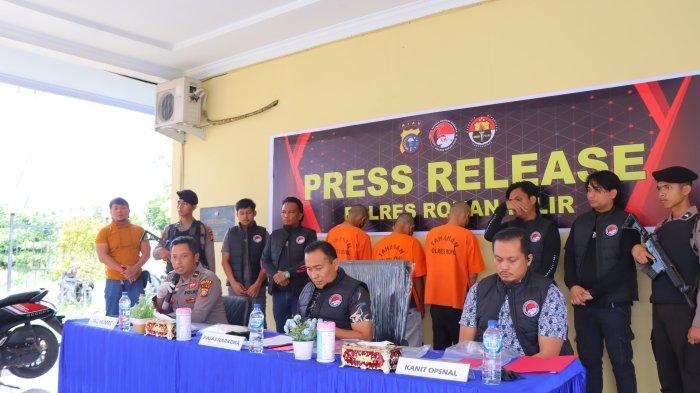 Mahasiswa dan Residivis Ditangkap, Kasus Narkoba di Rohil Riau Barang Bukti Total 1,5 Kg Sabu