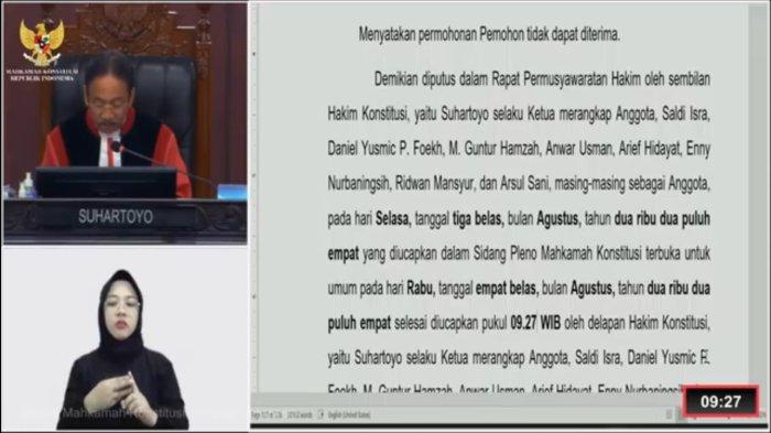 Breaking News: MK Tolak Gugatan Partai Golkar Soal Hasil PSU di Rohul Riau