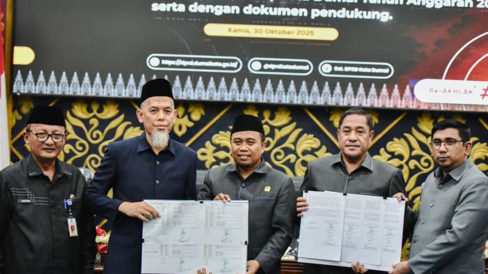 Pemko dan DPRD Kota Dumai Sepakat KU-APBD/PPAS 2026 Rp2,2 Triliun