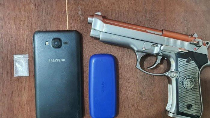 Polisi Tangkap Pemakai dan Bandar Narkoba di Bengkalis Riau, Sita Barang Bukti Senjata Airsoft Gun