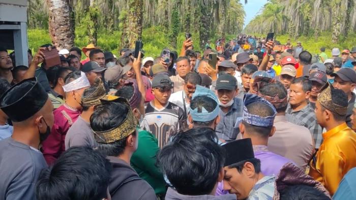 Ini Tuntutan Aksi Demo Masyarakat Adat Suku Melayu Rantau Kasai, Rohul ke Satgas PKH