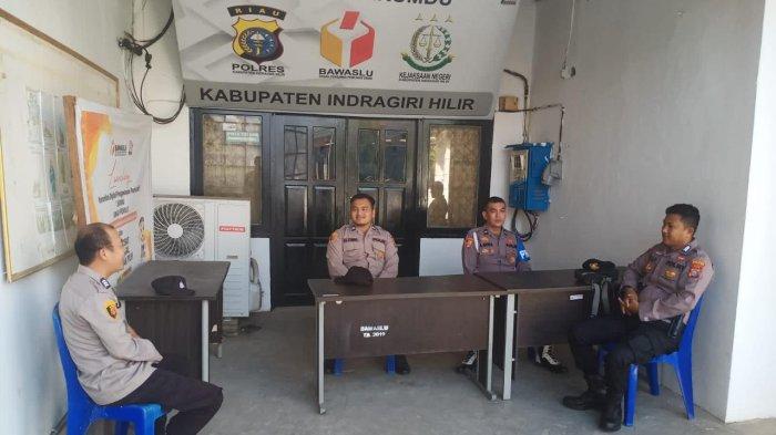 24 Jam Polres Inhil Kawal Objek Vital Pemilu 2024