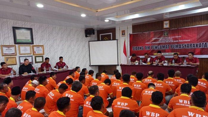 91 Orang WBP Lapas Pasir Pangaraian Rohul Ikuti Sidang TPP, 8 Orang Diusulkan Dapat Hak Integrasi