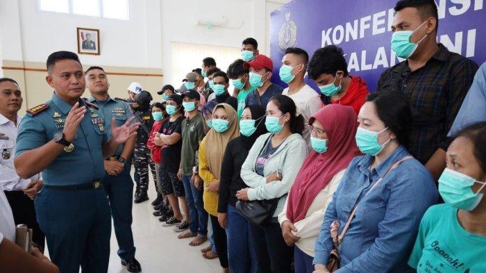 TNI AL Gagalkan Penyelundupan PMI Non Prosedural di Pantai Pelintung Dumai, 40 Orang Diamankan