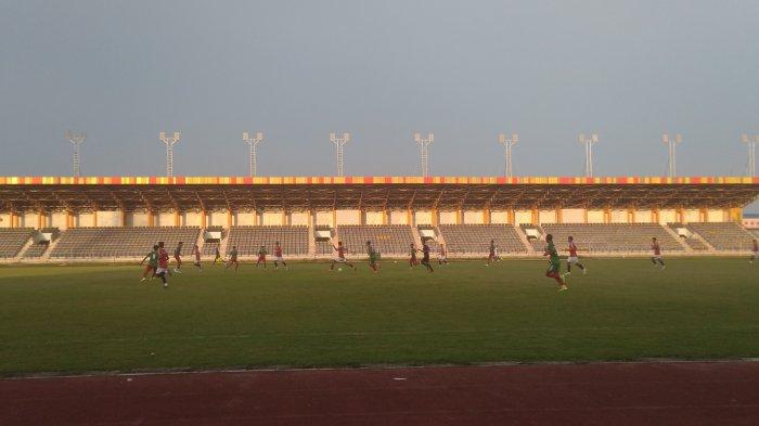 Ujicoba dengan Tim PSPS Pekanbaru, Pelatih PON Riau Akan Evaluasi Pemain