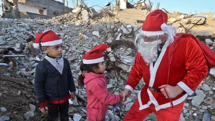 Natal di Gaza, Umat Kristen Berdiri di Barisan Umat Muslim