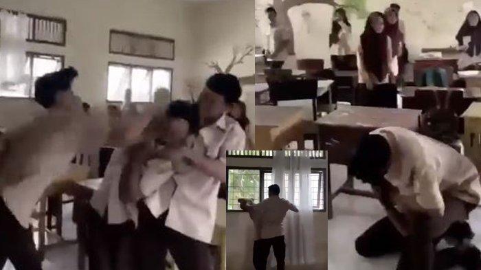 Video Viral Siswa SMA Brutal Pukuli Teman dalam Kelas Saat Jam Istirahat