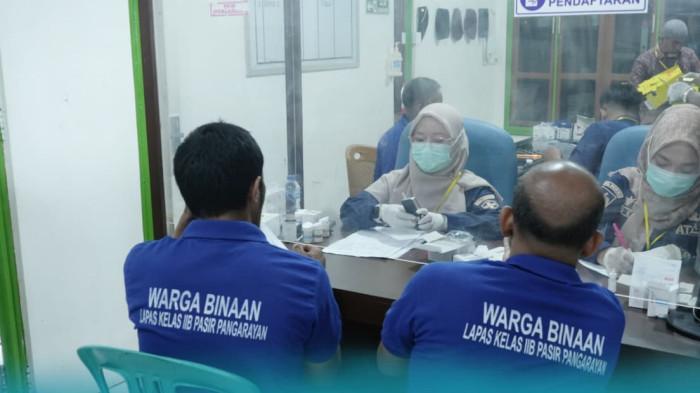 Ratusan Warga Binaan Lapas Kelas II Pasir Pengaraian Jalani Cek Kesehatan Gratis
