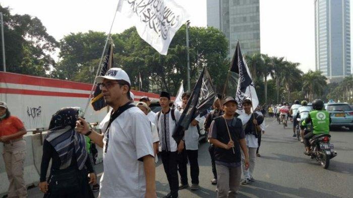 Akan Gelar Aksi di Istana Negara, Massa Mujahid 212 Selamatkan NKRI Mulai Berkumpul di Bundaran HI