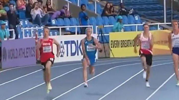 Tak Pakai Celana Dalam, Alat Vital Pelari Alberto Nonino Terlihat Saat Lomba