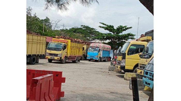 Antrean Kendaraan Sawit Masih Terjadi Pelabuhan RoRo Rupat, Belum Ada Kapal Pengganti Masuk Lintasan