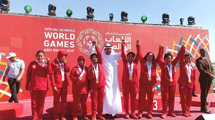 Atlet SOIna Pelalawan Sumbangkan Emas di Special Olympics World Games 2019 Uni Emirat Arab.