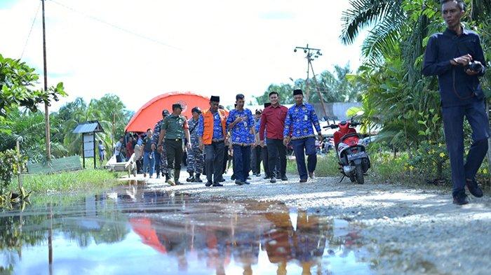 Banjir di Bantan Mulai Surut, Dapur Umum Masih Dioperasikan Bantu Warga Terdampak