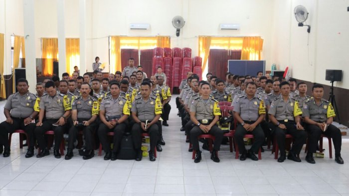 Evaluasi Kinerja Bhabinkamtibnas, Kapolres Inhil Sampaikan Beberapa Hal Penting Ini