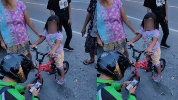 Saking Senangnya Naik Sepeda Bocah Ini Tempuh Jarak 6 KM dan Tersesat, Untung Ada Warga yang Baik