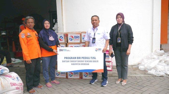 BRI Peduli Berikan Bantuan Tanggap Bencana untuk Warga Terdampak Banjir di Grobogan dan Demak