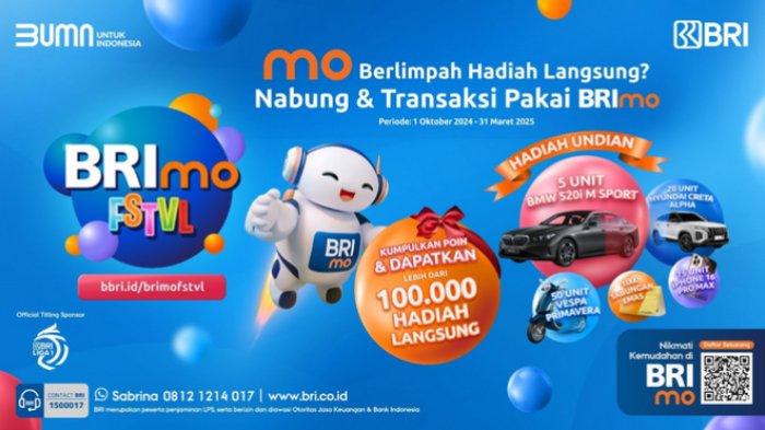 BRImo FSTVL 2024: Dapatkan Kesempatan Bawa Pulang BMW dan 100.000 Hadiah Lainnya!