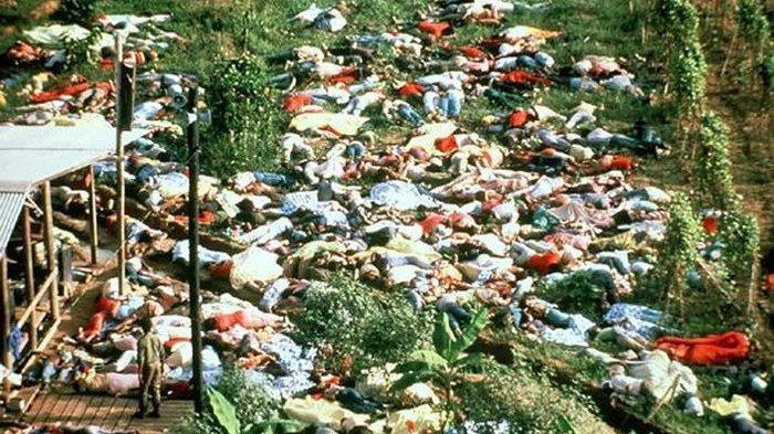 Mengerikan, Korban Tewas Capai 912 Jiwa, Tragedi Nyata Bunuh Diri Massal Jemaat Pakai Sianida