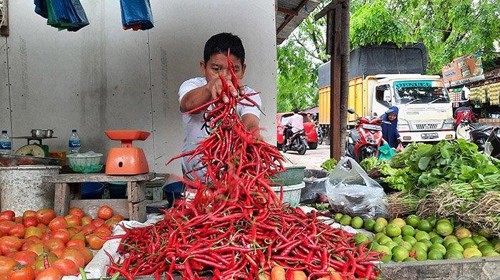 Cabai Merah Nyaris Rp 50 Ribu Per Kg, Emak-emak di Dumai Pusing Harga Bahan Pangan Naik