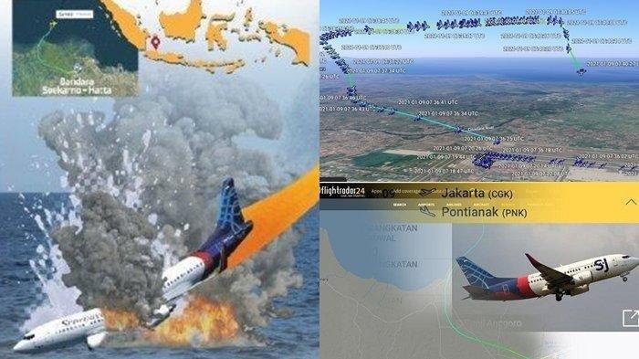Bukan di Udara, Sriwijaya Air SJ 182 Disebut Hancur Menghantam Permukaan Air Laut
