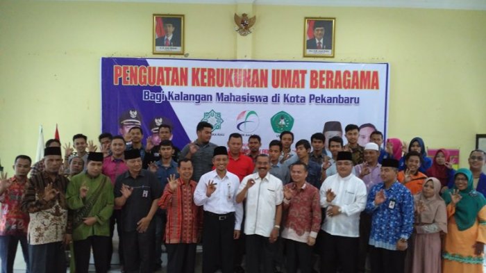 FKUB Pekanbaru Gelar Diskusi Kerukunan Antar Umat Beragama Bersama Mahasiswa